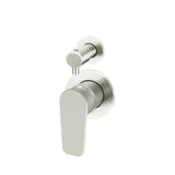 Round Diverter Mixer Paddle Handle Finish Kit in Brushed Nickel - full product view