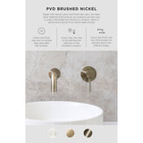 Round Diverter Mixer Paddle Handle Finish Kit - Brushed Nickel