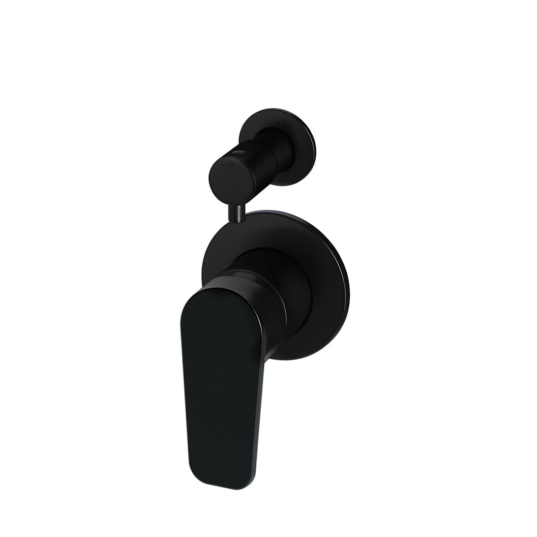 Round Diverter Mixer Paddle Handle Finish Kit - Matte Black
