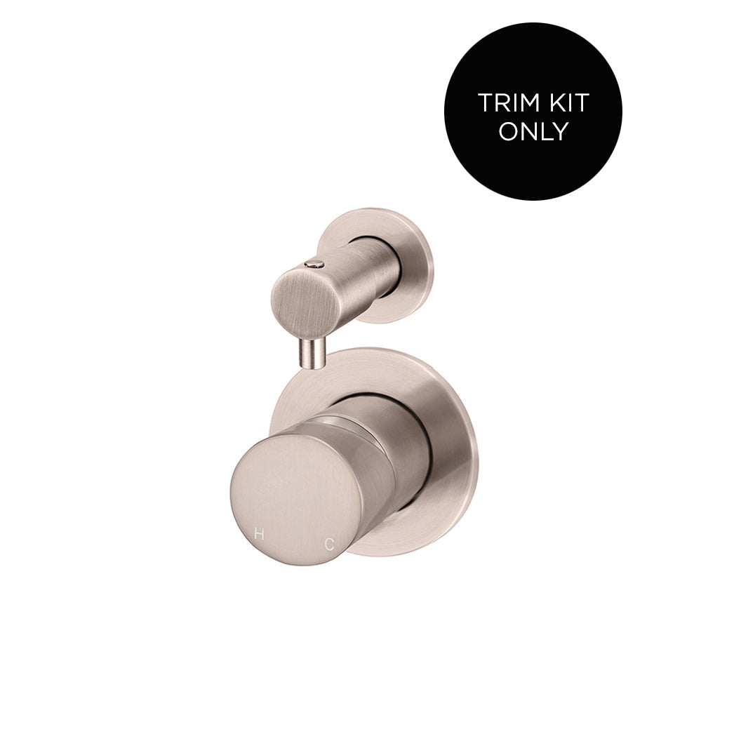 Round Diverter Mixer Pinless Handle Finish Kit