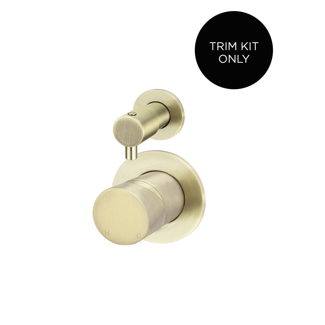 Round Diverter Mixer Pinless Handle Finish Kit