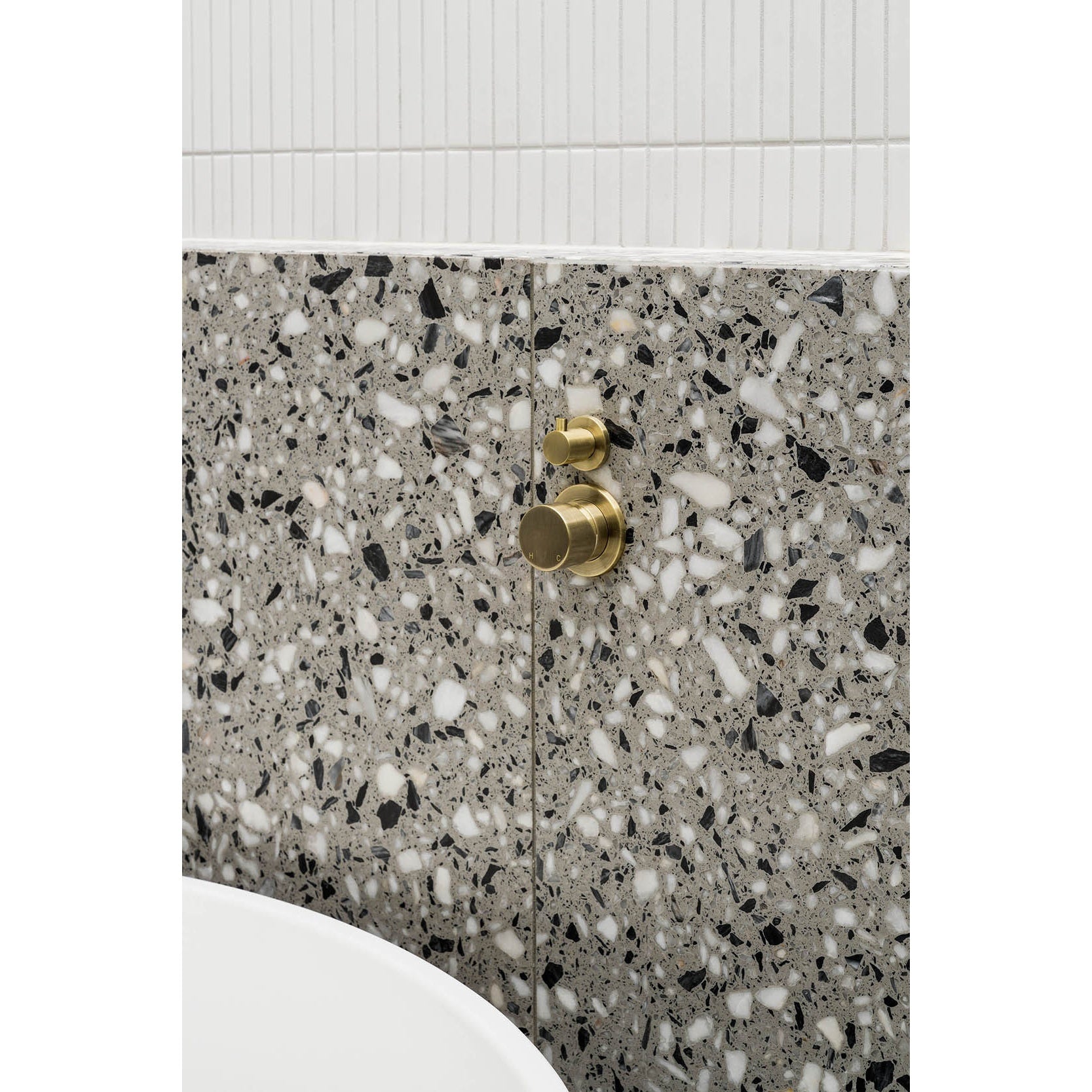 Round Diverter Mixer Pinless Handle Finish Kit - Tiger Bronze