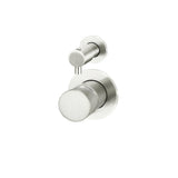 Round Diverter Mixer Pinless Handle Finish Kit in Brushed Nickel - full product view