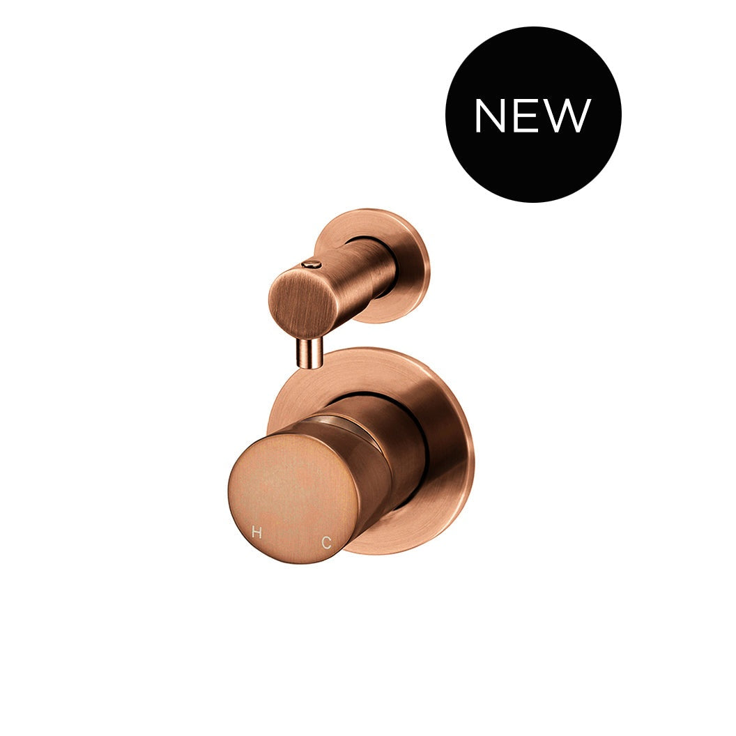 Round Diverter Mixer Pinless Handle Finish Kit