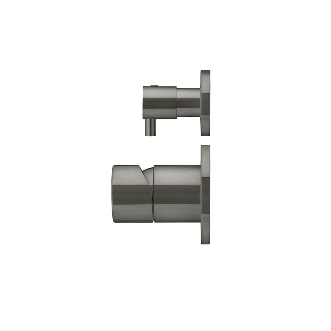 Round Diverter Mixer Pinless Handle Finish Kit - Shadow
