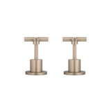 Cross Handle Jumper Valve Wall Top Assemblies - Champagne