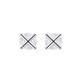Cross Handle Jumper Valve Wall Top Assemblies - Polished Chrome
