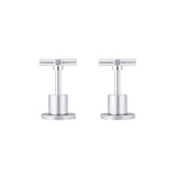 Cross Handle Jumper Valve Wall Top Assemblies - Polished Chrome