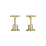 Cross Handle Jumper Valve Wall Top Assemblies - Tiger Bronze