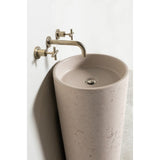 Cross Handle Jumper Valve Wall Top Assemblies - Brushed Nickel