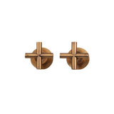 Cross Handle Jumper Valve Wall Top Assemblies - Lustre Bronze