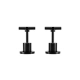 Cross Handle Jumper Valve Wall Top Assemblies - finish and profile close-up