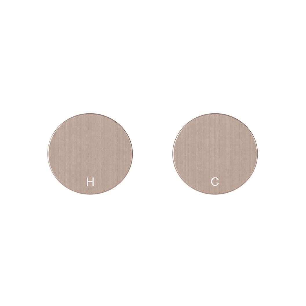 Circular Wall Taps - Champagne