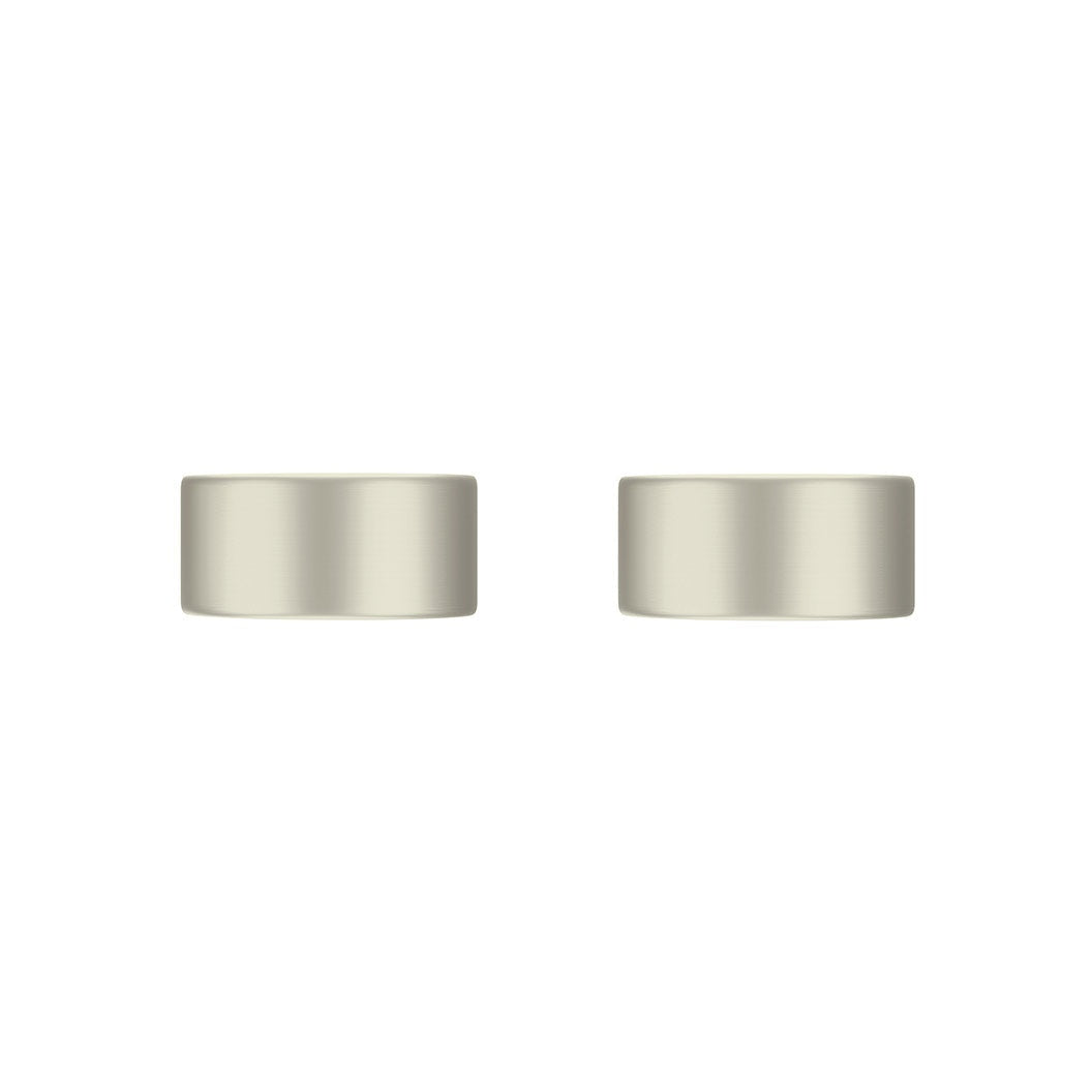 Circular Wall Taps - Brushed Nickel