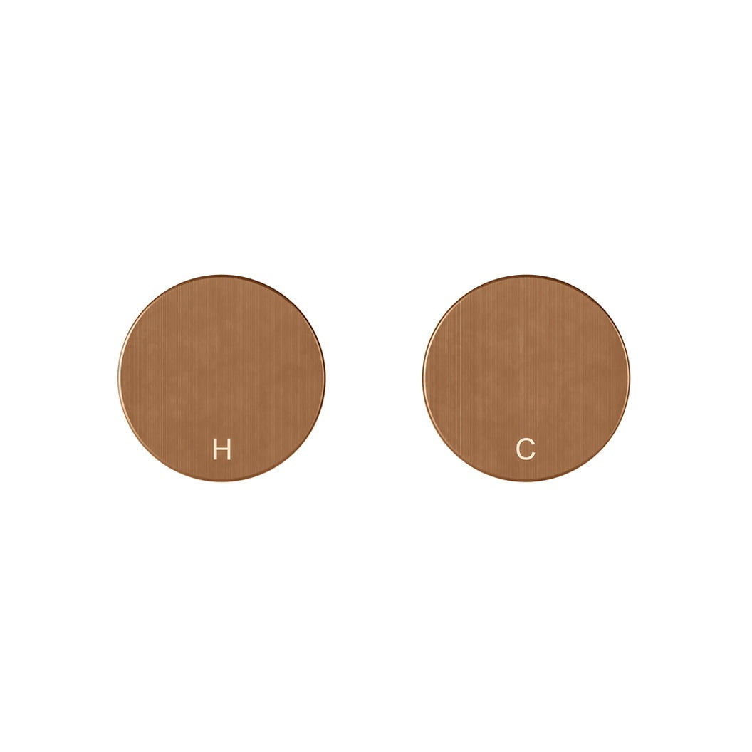Circular Wall Taps - Lustre Bronze