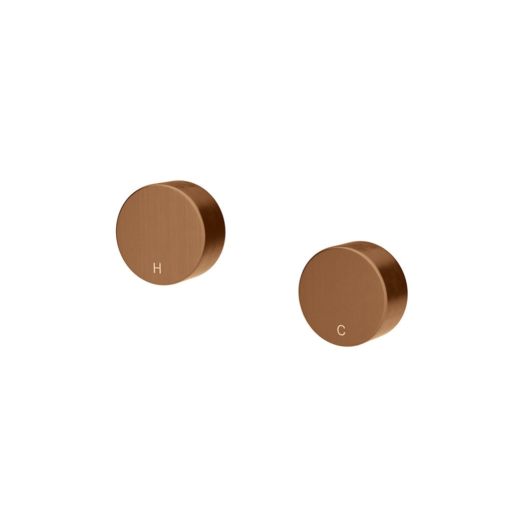 Circular Wall Taps - Lustre Bronze