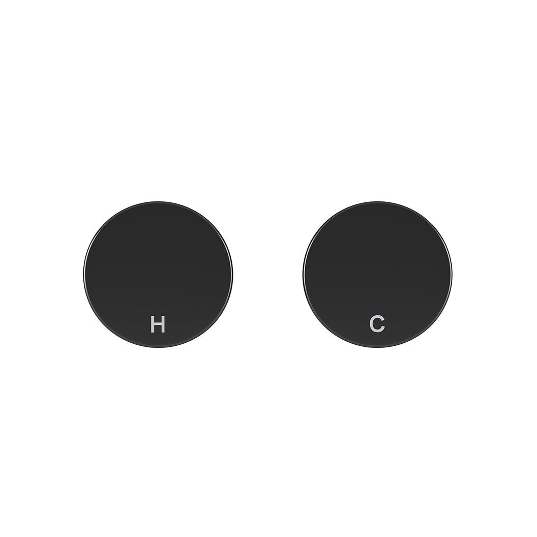 Circular Wall Taps - Matte Black