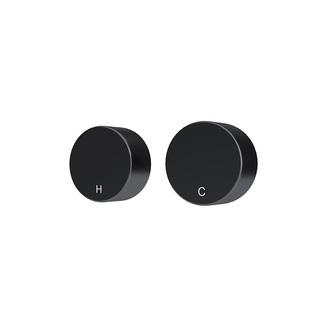 Circular Wall Taps - rear mounting detail, bathroom fixture