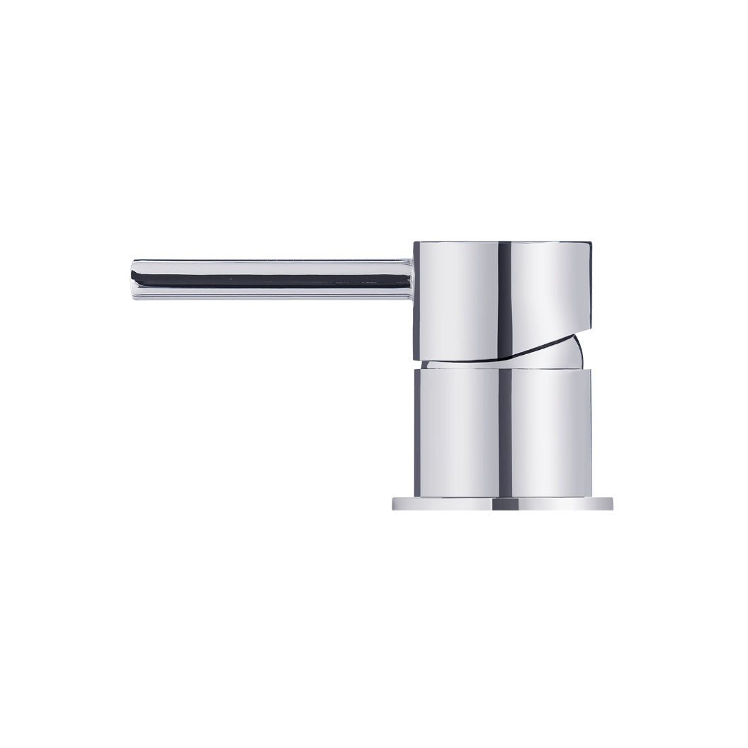 Round Deck Mounted Mixer - Polished Chrome