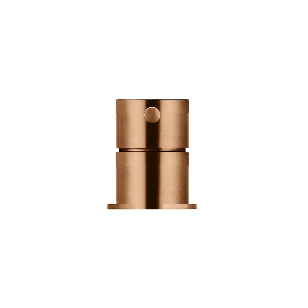 Round Deck Mounted Mixer - Lustre Bronze