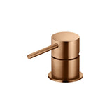 Round Deck Mounted Mixer - Lustre Bronze