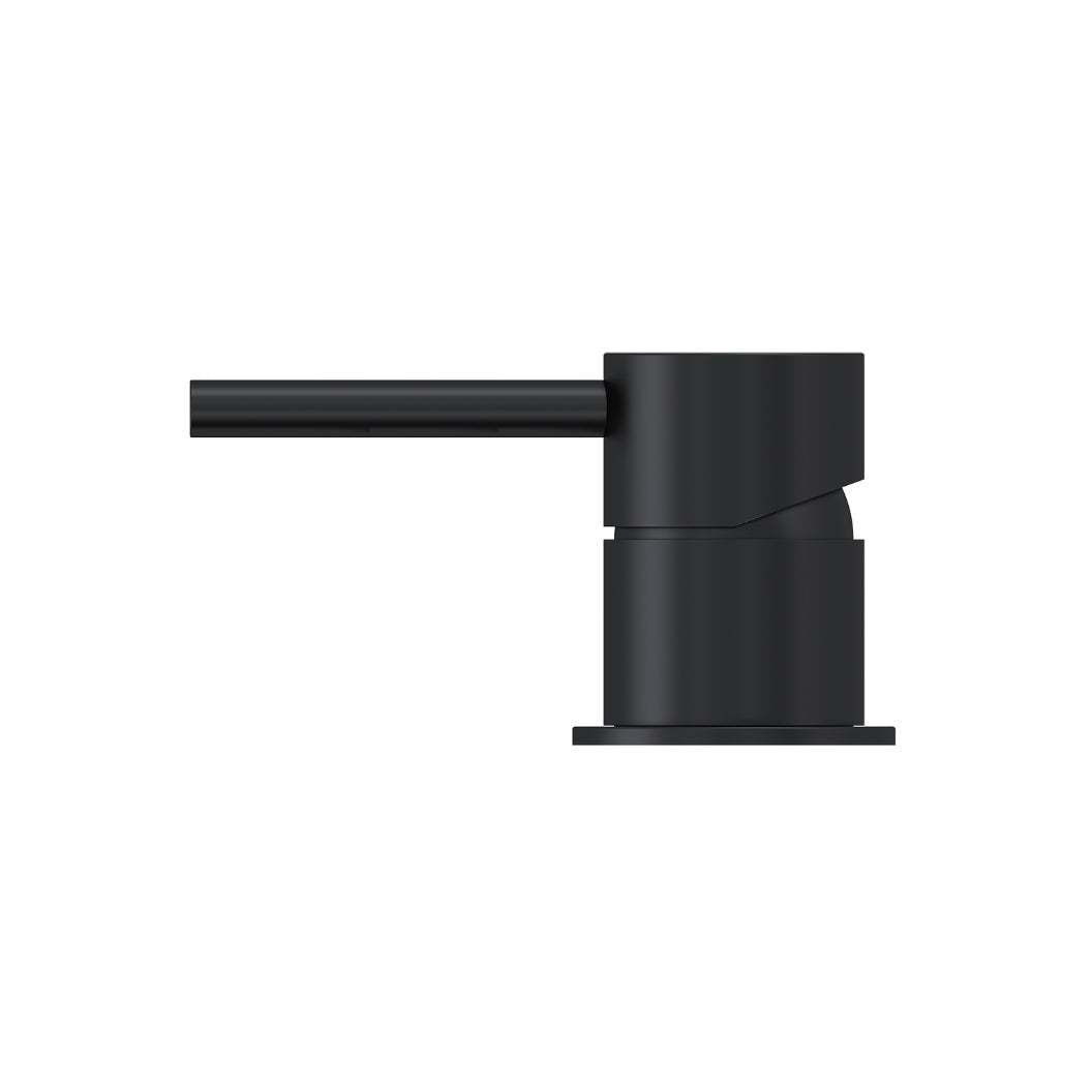 Round Deck Mounted Mixer - angled product view, bathroom fixture