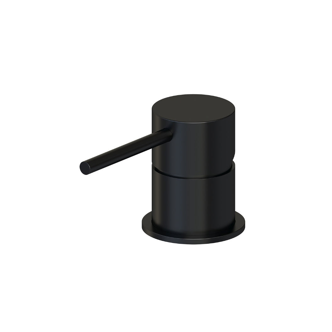 Round Deck Mounted Mixer - Matte Black