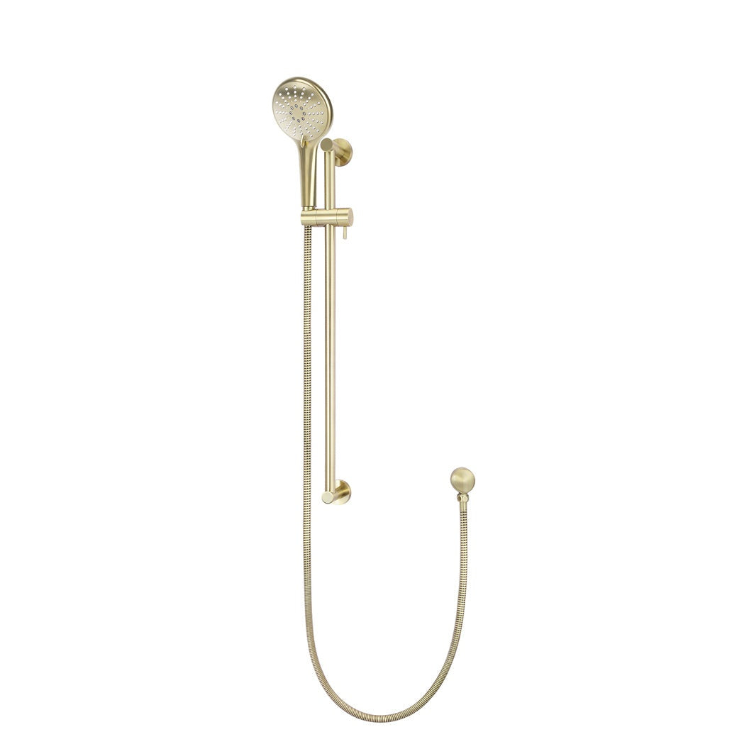 Round Three Function Hand Shower on Rail Column - angled product view (10 of 28)