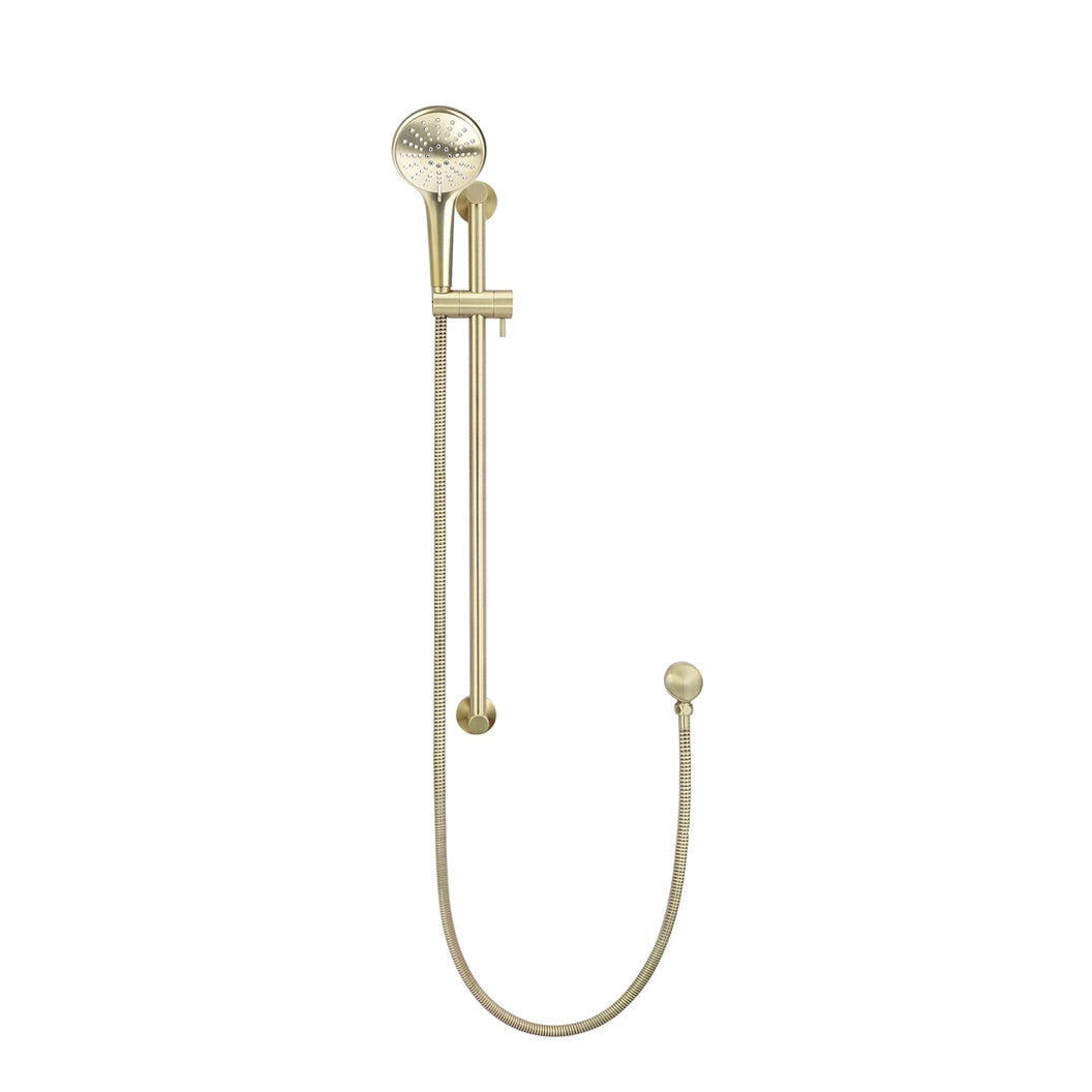 Round Three Function Hand Shower on Rail Column - Tiger Bronze