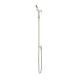 Round Three Function Hand Shower on Rail Column - Brushed Nickel