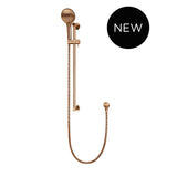 Round Three Function Hand Shower on Rail Column