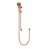 Round Three Function Hand Shower on Rail Column - Lustre Bronze