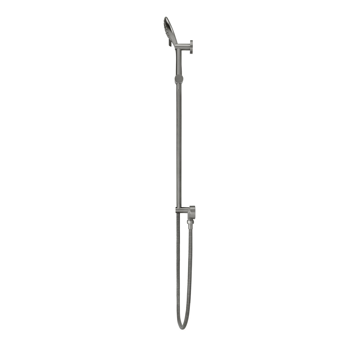 Round Three Function Hand Shower on Rail Column - side profile view (28 of 28)