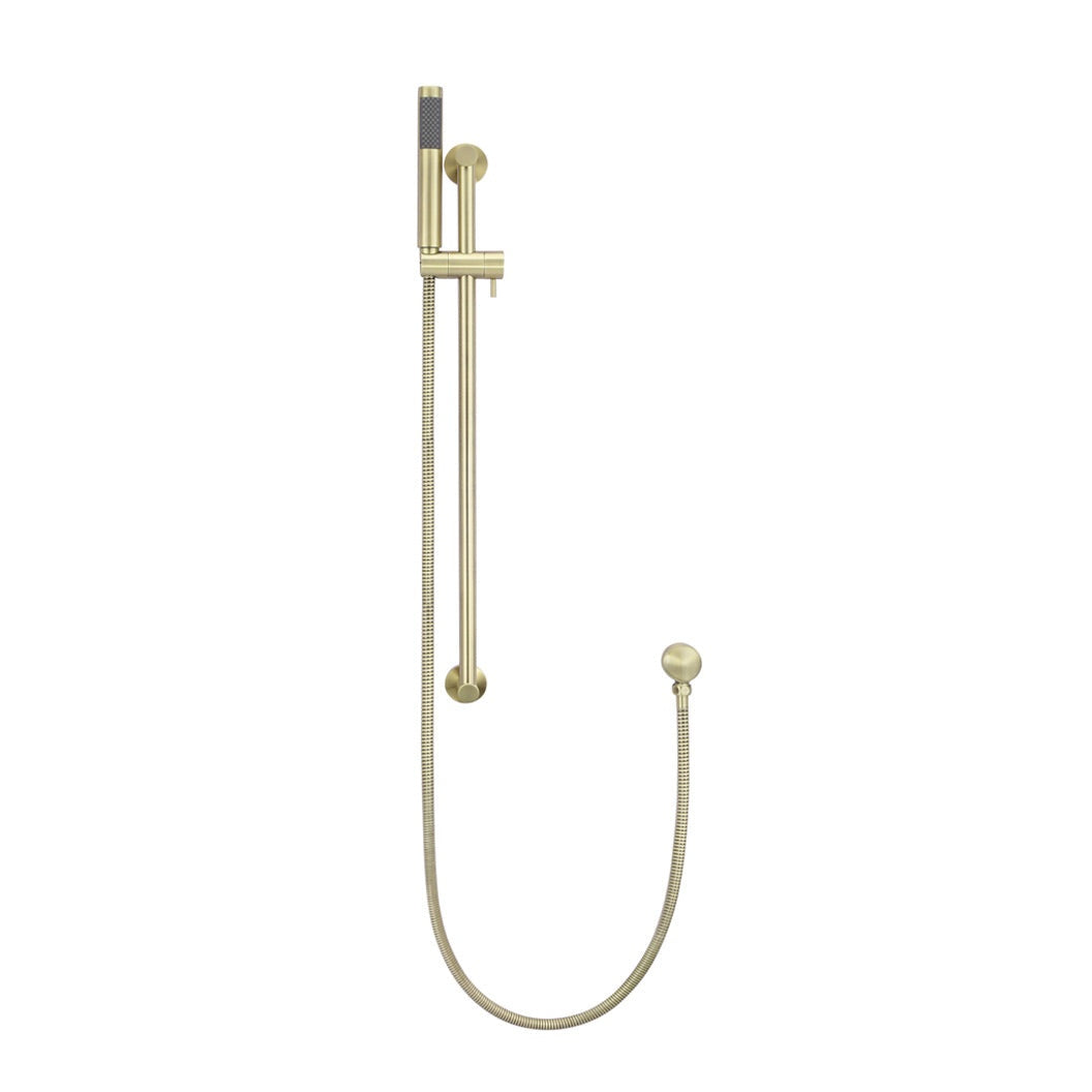 Round Hand Shower on Rail Column - Tiger Bronze