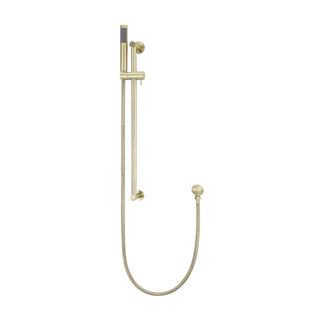 Round Hand Shower on Rail Column - Tiger Bronze