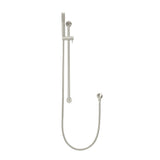 Round Hand Shower on Rail Column - Brushed Nickel