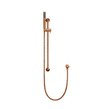 Round Hand Shower on Rail Column - Lustre Bronze