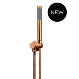Round Shower on Bracket in Lustre Bronze - front view