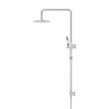 Round Combination Shower Rail, 200mm Rose, Three-Function Hand Shower - rear mounting detail
