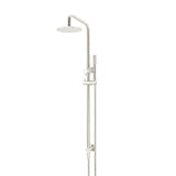 Round Combination Shower Rail 200mm Rose, Single Function Hand Shower