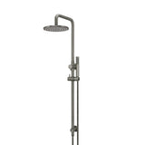 Round Combination Shower Rail 200mm Rose, Single Function Hand Shower