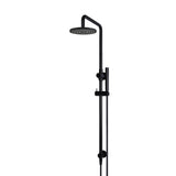 Round Combination Shower Rail 200mm Rose, Single Function Hand Shower