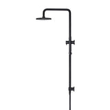 Round Combination Shower Rail 200mm Rose, Single Function Hand Shower - close-up detail view