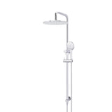 Round Combination Shower Rail 300mm Rose, Three Function Hand Shower
