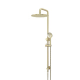 Round Combination Shower Rail 300mm Rose, Three Function Hand Shower