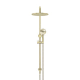 Round Combination Shower Rail 300mm Rose, Three Function Hand Shower - Tiger Bronze