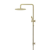Round Combination Shower Rail 300mm Rose, Three Function Hand Shower - Tiger Bronze