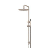 Round Combination Shower Rail 300mm Rose, Single Function Hand Shower