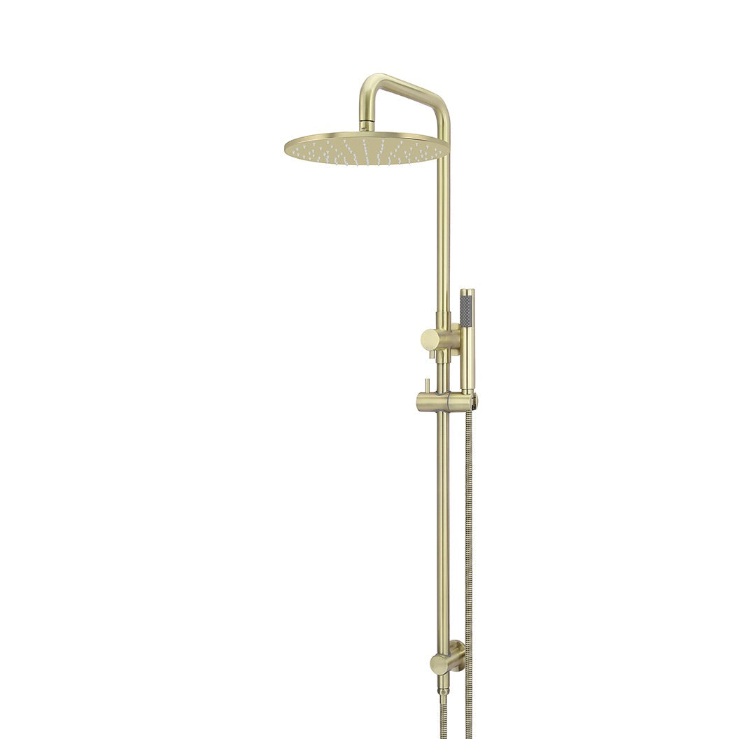 Round Combination Shower Rail 300mm Rose, Single Function Hand Shower - rear mounting detail (14 of 35)