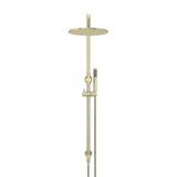 Round Combination Shower Rail 300mm Rose, Single Function Hand Shower - finish and profile close-up (15 of 35)